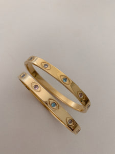multicolor evil eye bracelet